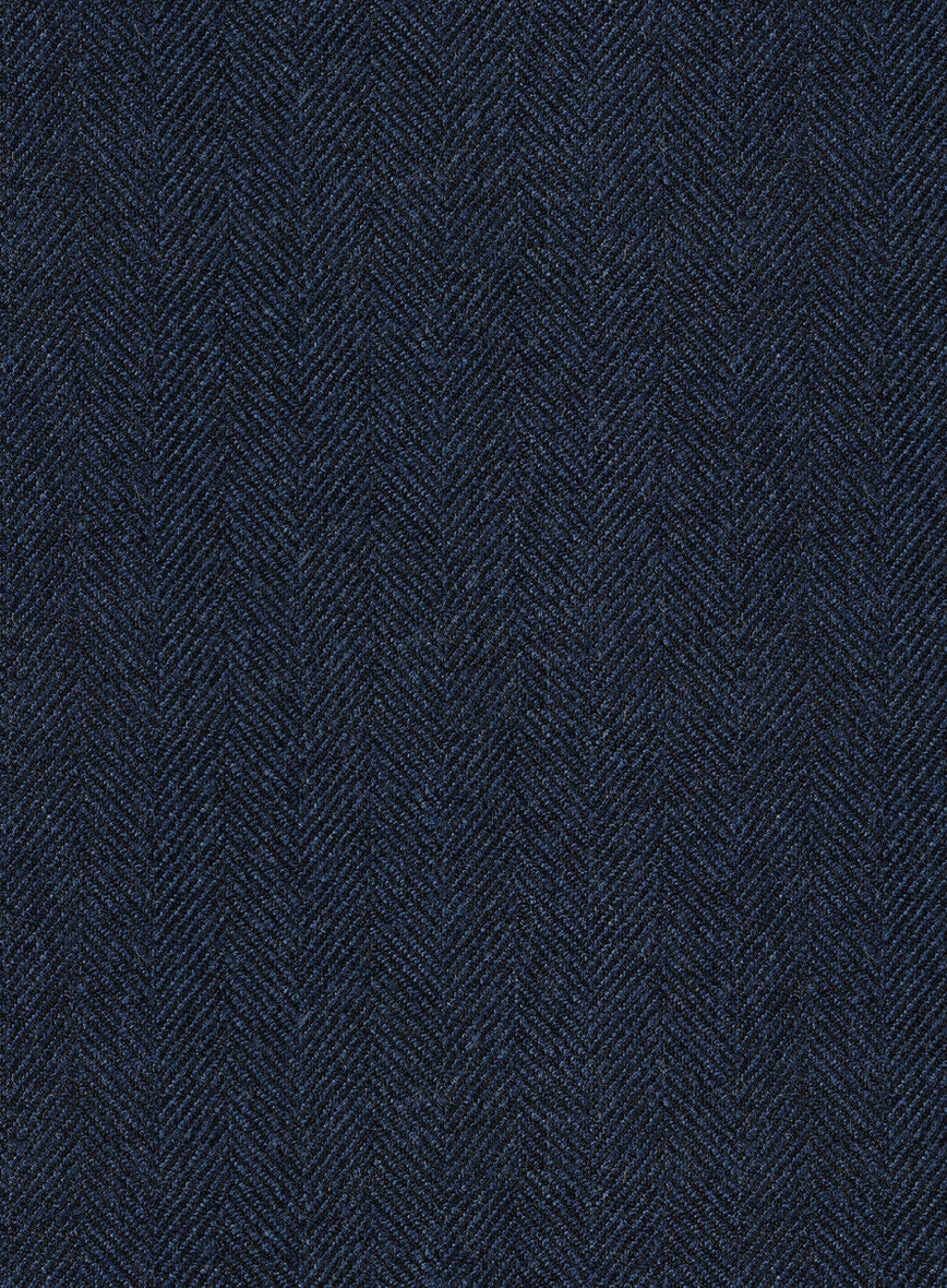 Showman Blue Herringbone Tweed Suit - Image 8