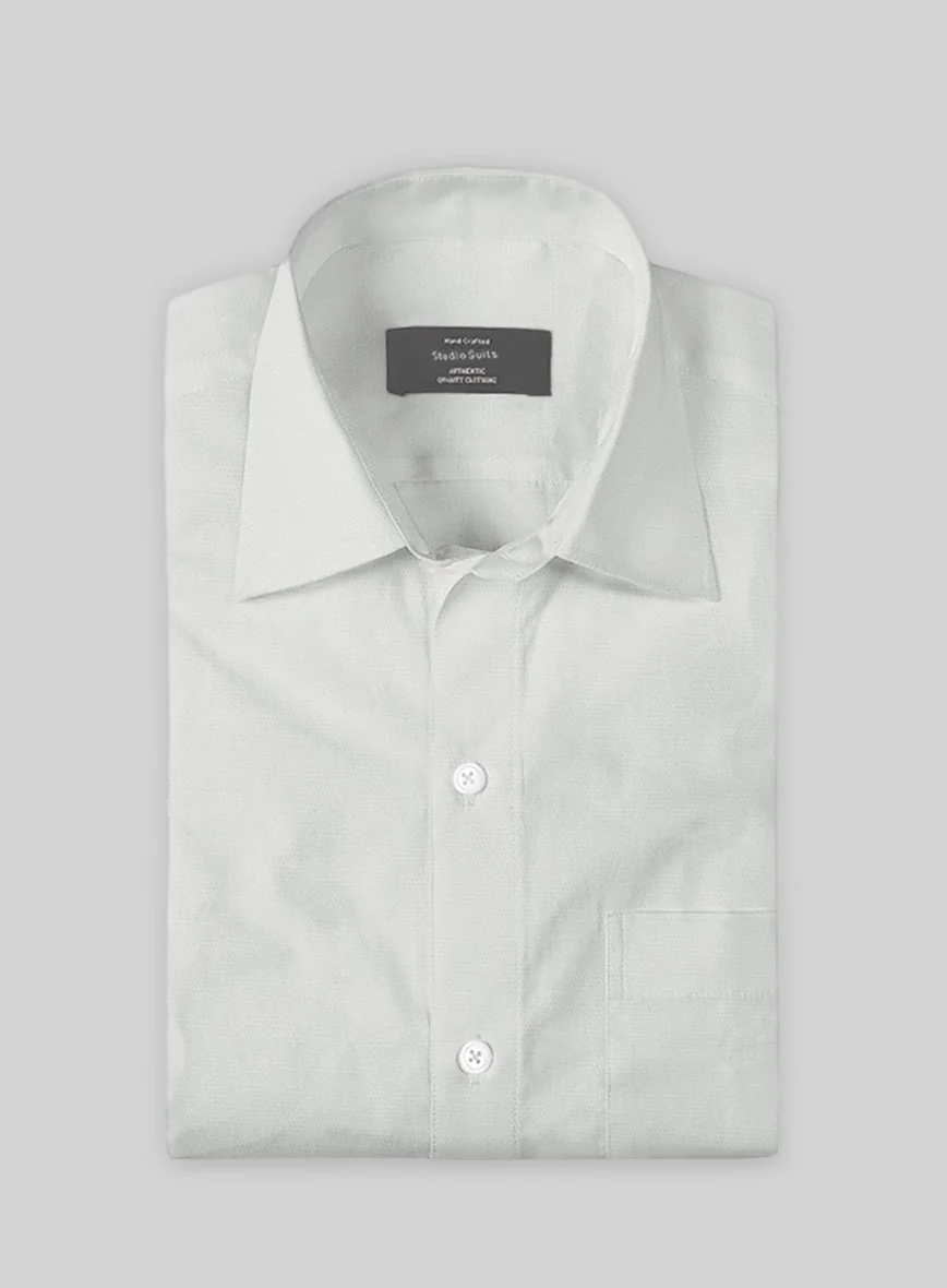 Silver Gray Stretch Poplene Shirt