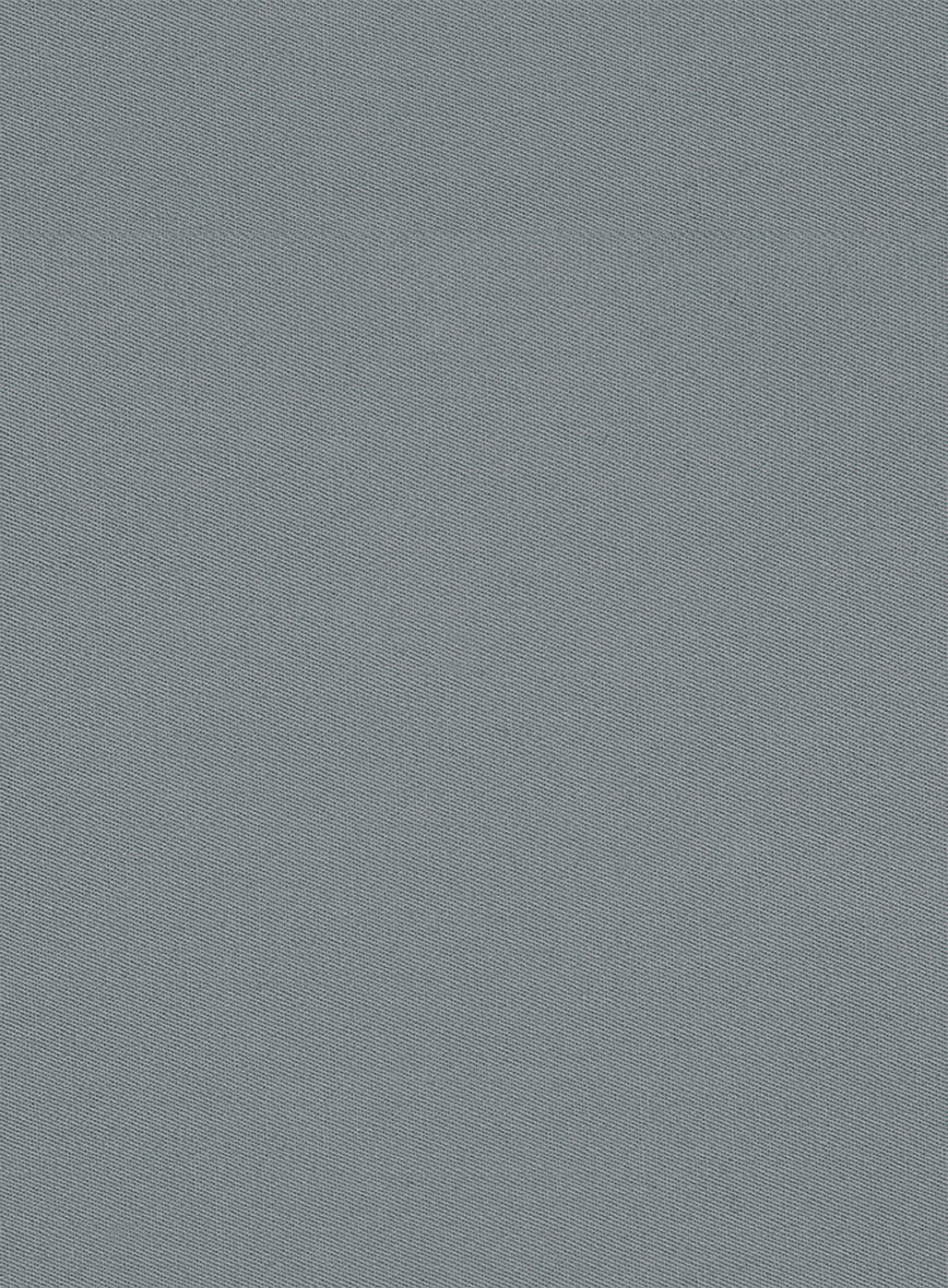 Slate Blue Stretch Chino Shorts - Image 4