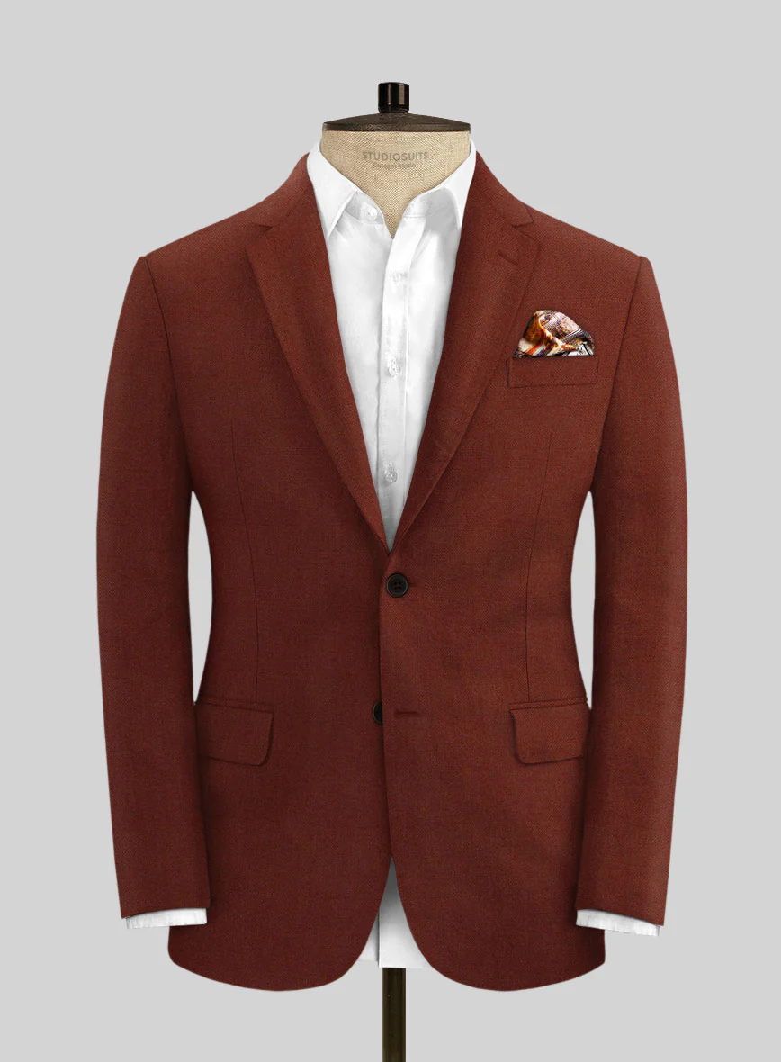 Solbiati Art Du Lin Auburn Linen Suit - Image 3