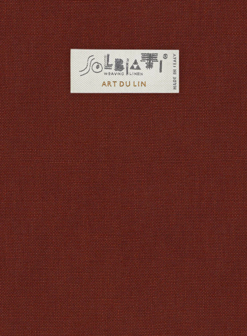 Solbiati Art Du Lin Auburn Linen Suit - Image 6