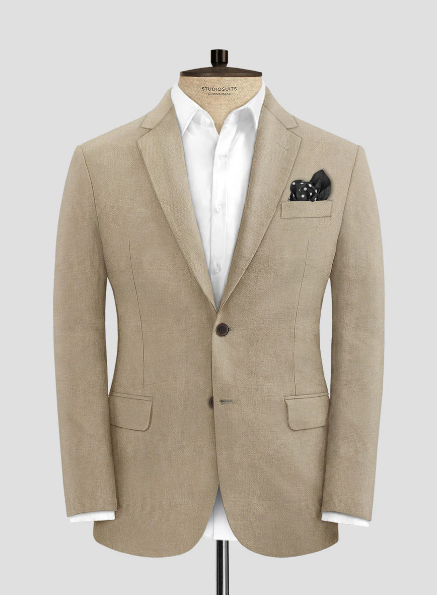 Solbiati Art Du Lin Beige Linen Jacket