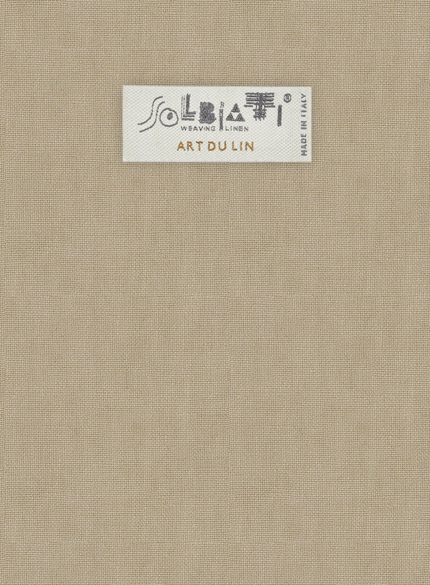 Solbiati Art Du Lin Beige Linen Jacket - Image 2