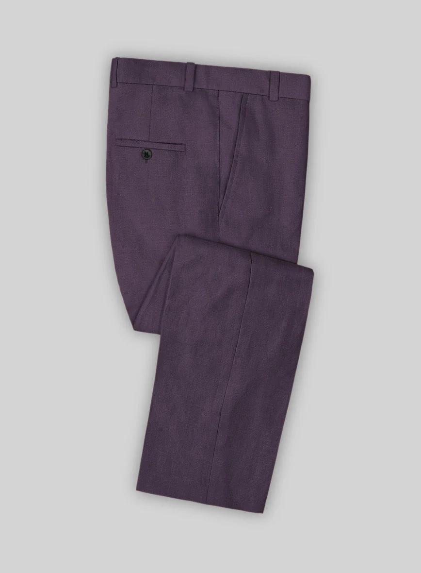 Solbiati Art Du Lin Dark Lavender Linen Suit - Image 4