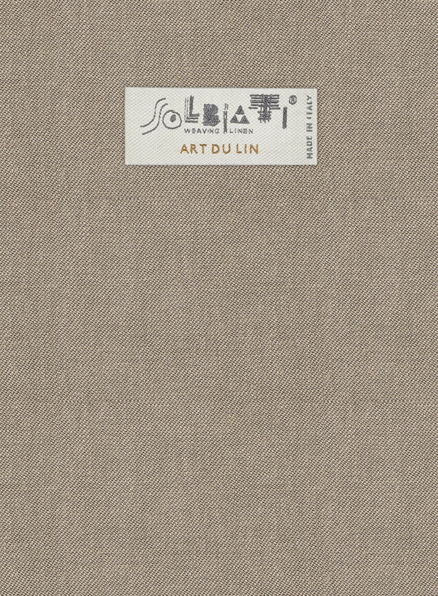 Solbiati Art Du Lin Hazel Brown Linen Jacket - Image 2