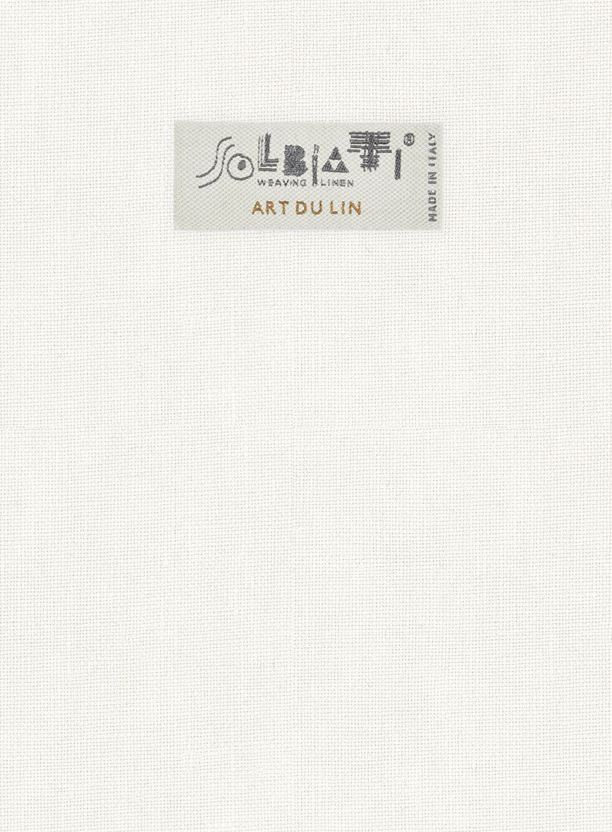 Solbiati Art Du Lin Ivory Linen Pants - Image 3