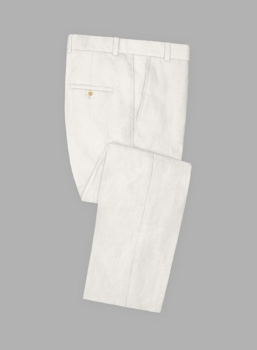 Solbiati Art Du Lin Ivory Linen Suit - Image 5