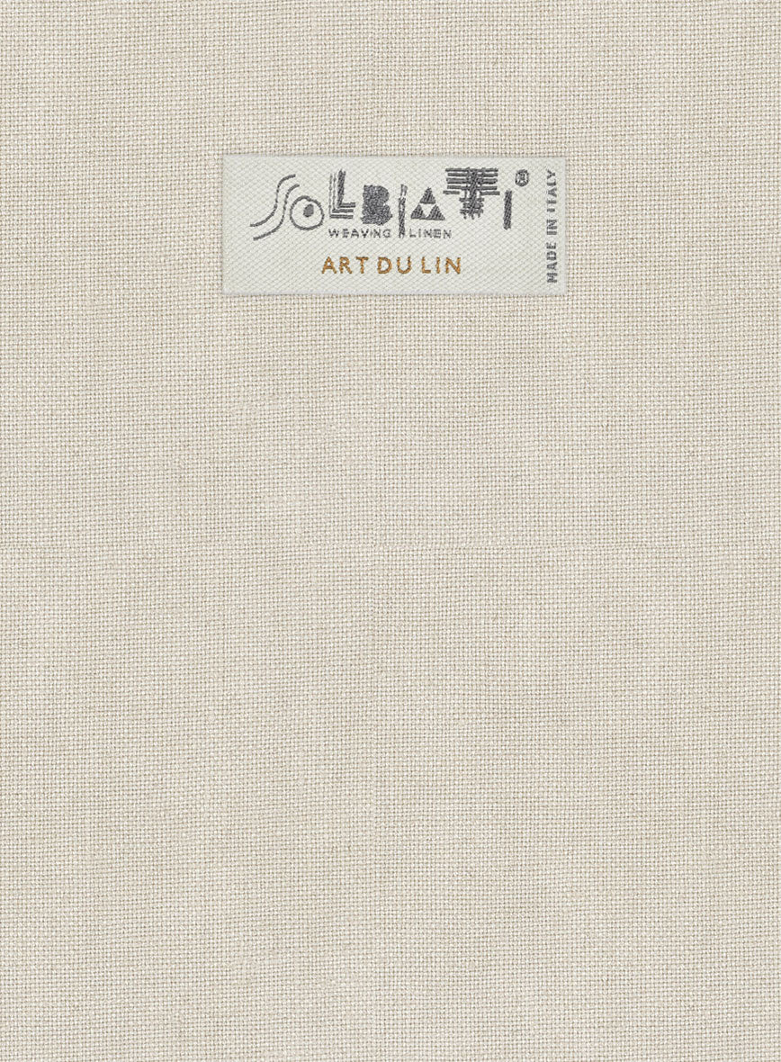 Solbiati Art Du Lin Light Beige Linen Suit - Image 6