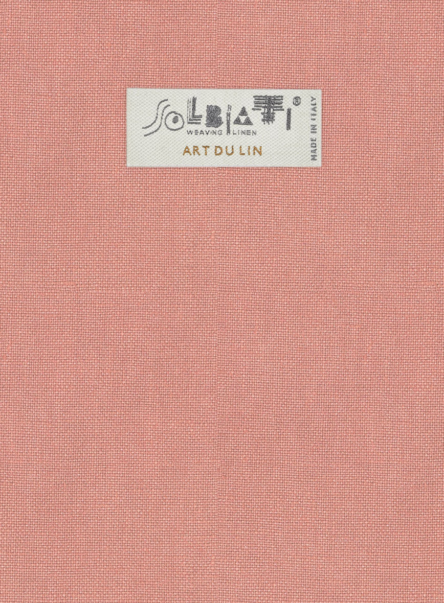 Solbiati Art Du Lin Light Melon Linen Jacket - Image 2