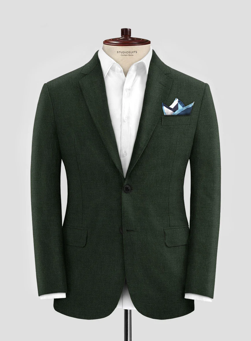 Solbiati Art Du Lin Palm Green Linen Jacket