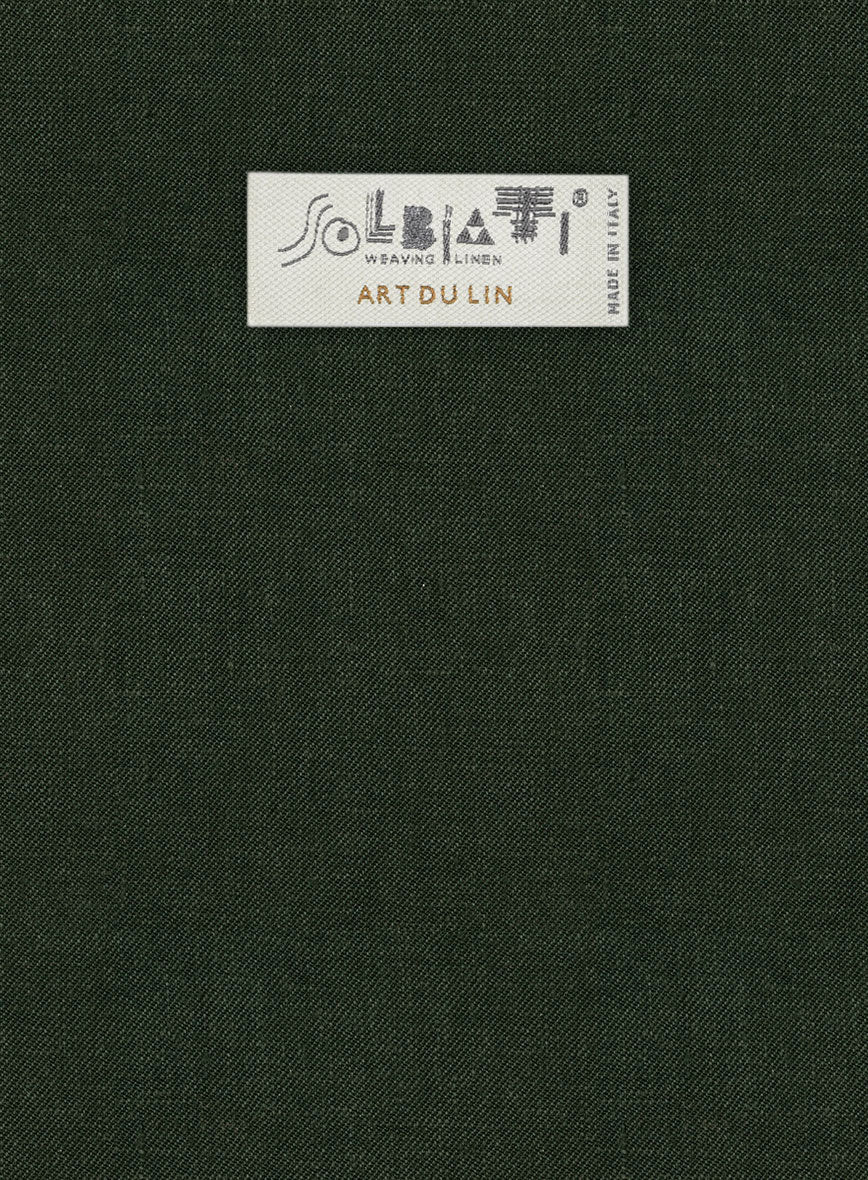 Solbiati Art Du Lin Palm Green Linen Jacket - Image 2
