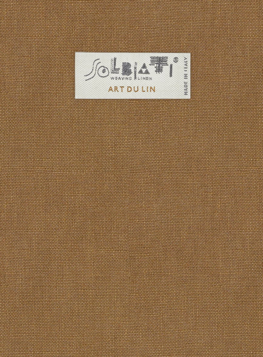 Solbiati Art Du Lin Tan Linen Suit - Image 6