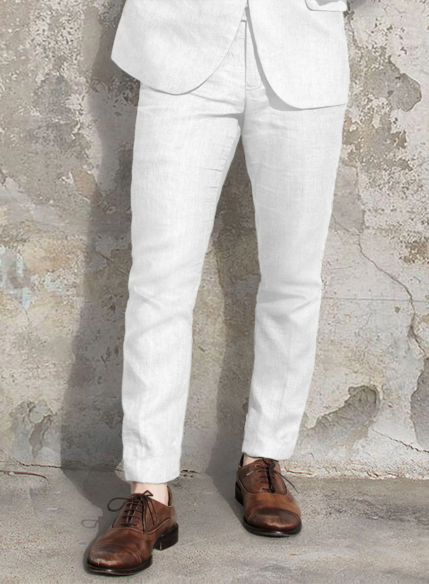 Solbiati Art Du Lin White Linen Suit - Image 4
