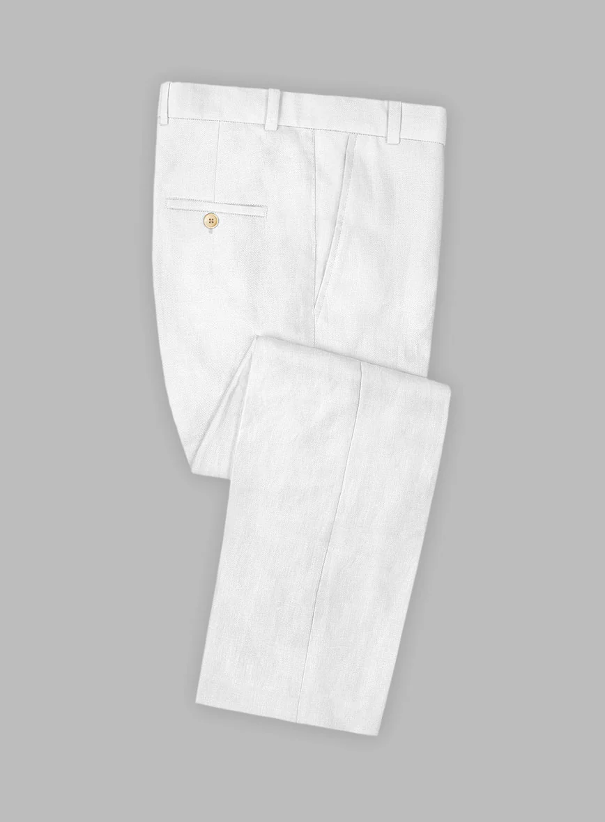Solbiati Art Du Lin White Linen Suit - Image 5