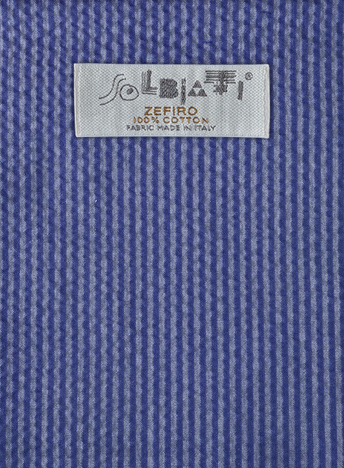 Solbiati Azure Blue Seersucker Pants - Image 2