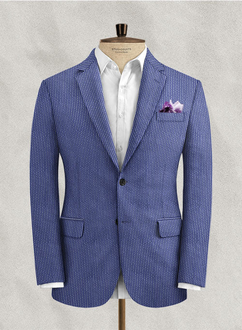 Solbiati Azure Blue Seersucker Suit - Image 3