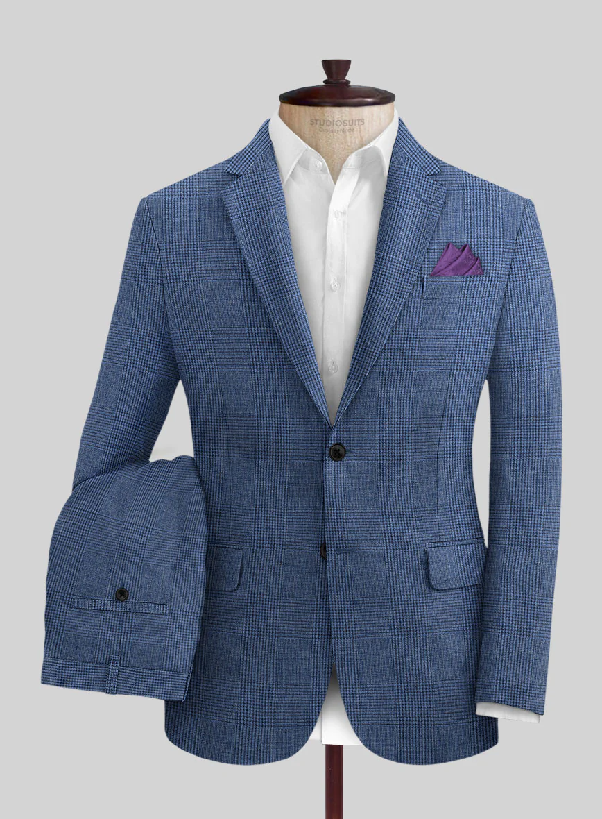 Solbiati Blue Prince Linen Suit
