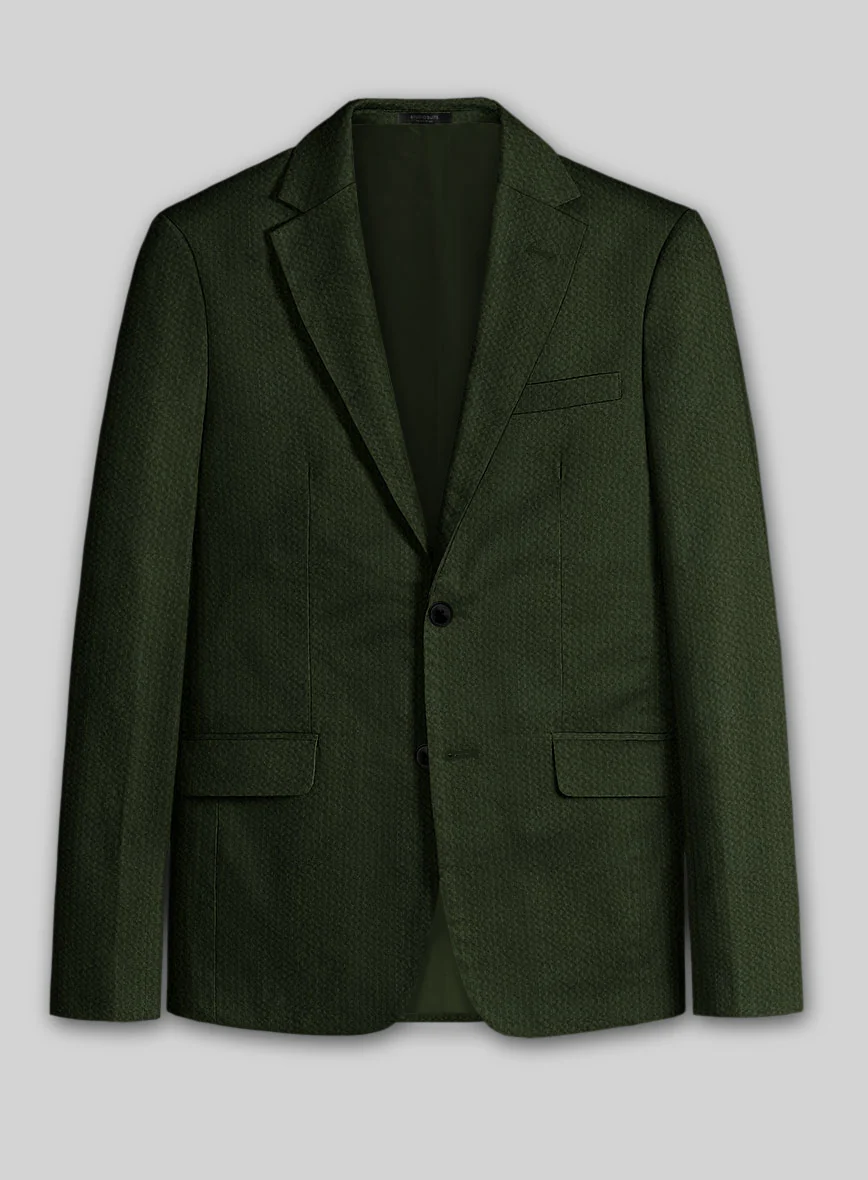 Solbiati Bottle Green Seersucker Jacket