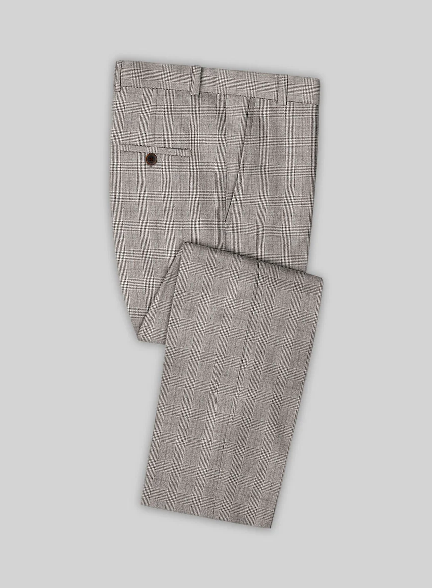 Solbiati Carre Brown Glen Linen Suit - Image 6
