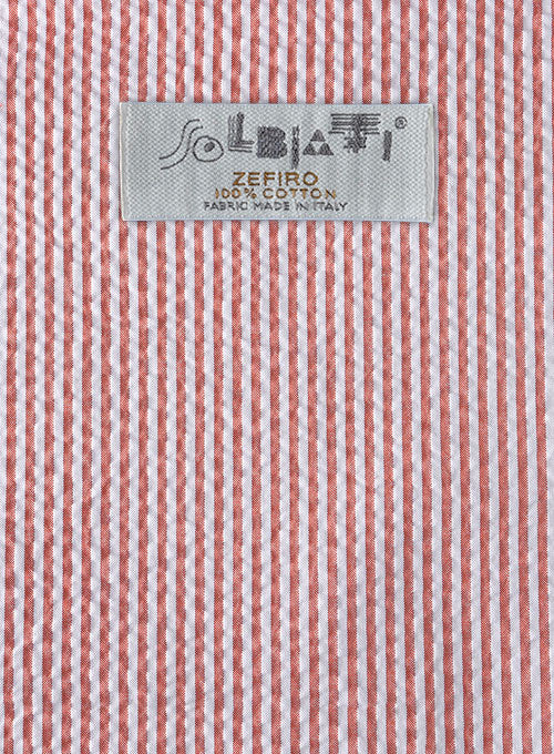 Solbiati Coral Red Seersucker Jacket - Image 2