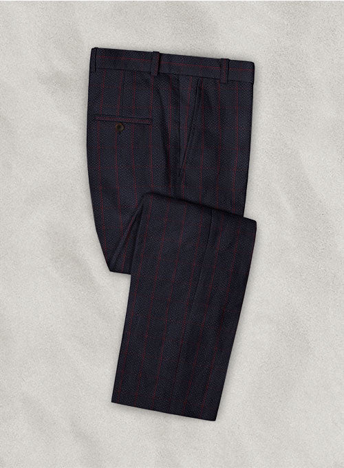 Solbiati Dark Blue Checks Seersucker Suit - Image 4