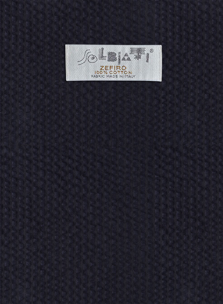 Solbiati Deep Blue Seersucker Pants - Image 4