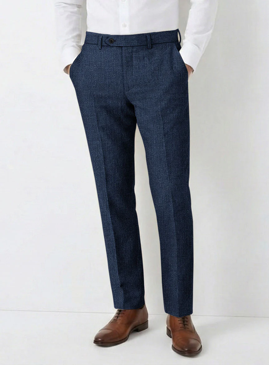 Solbiati Denim Dark Blue Linen Pants