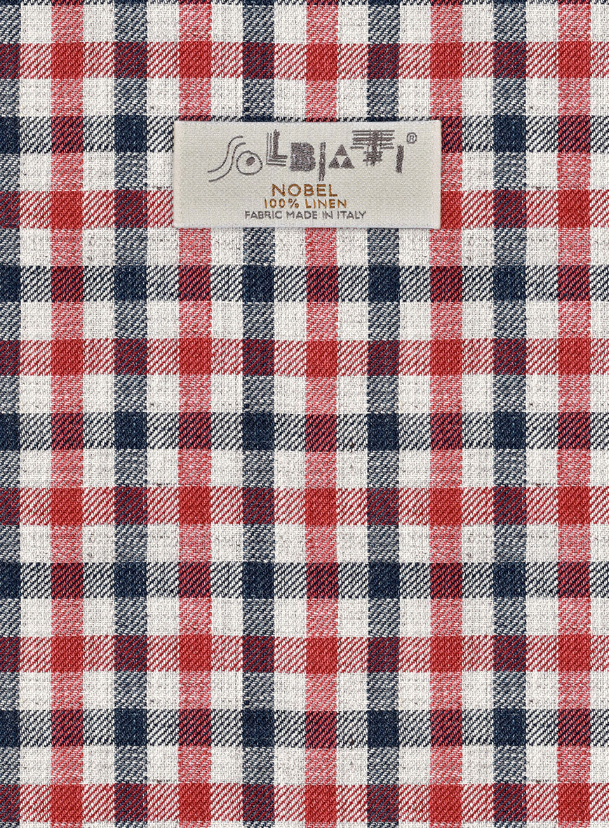 Solbiati Gingham Checks Linen Pants - Image 2