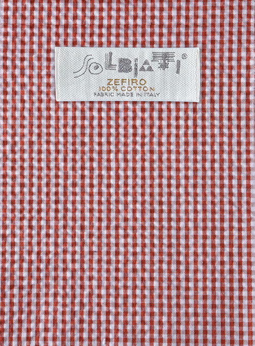 Solbiati Gingham Red Seersucker Pants - Image 2