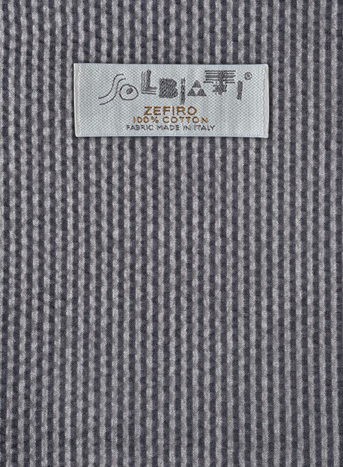Solbiati Gray Blue Seersucker Pants - Image 2