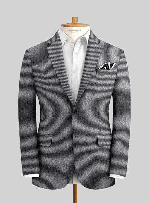 Solbiati Gray Blue Seersucker Suit - Image 3