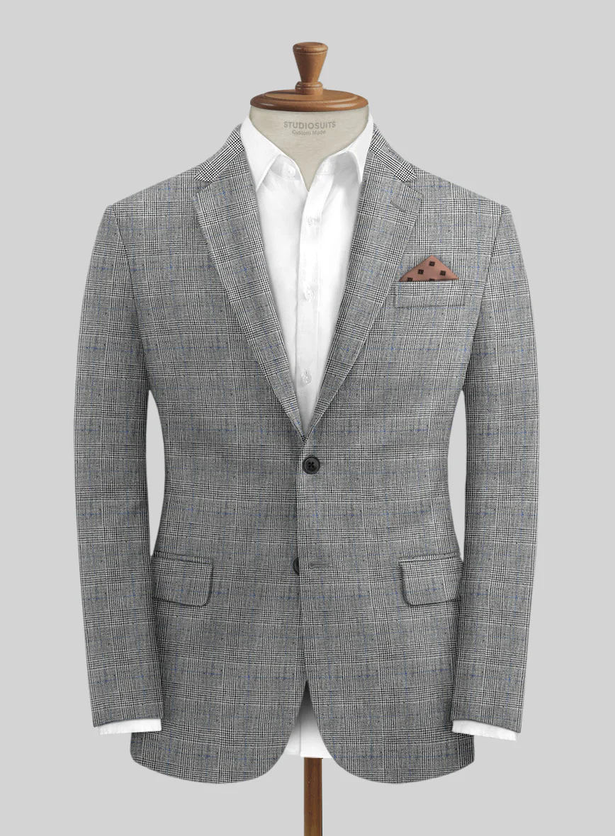 Solbiati Gray Glen Linen Suit - Image 3