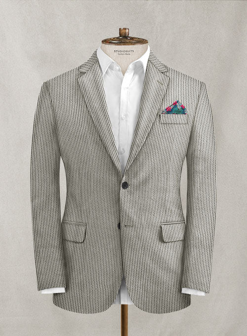 Solbiati Gray Seersucker Suit - Image 3