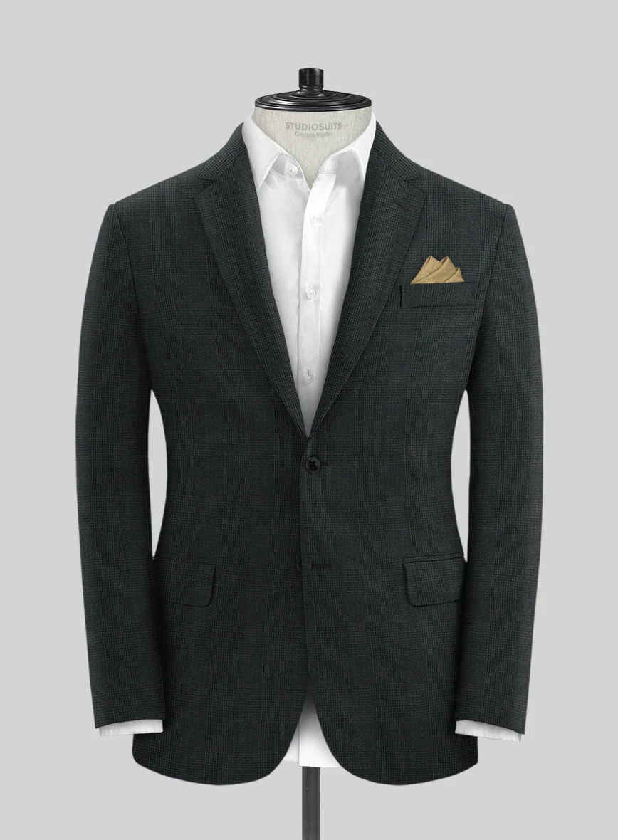 Solbiati Green Check Linen Jacket