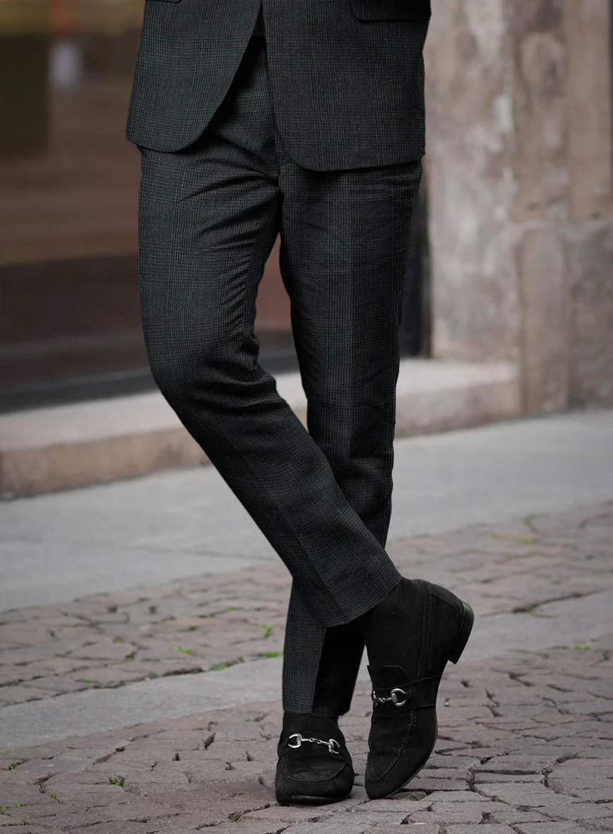 Solbiati Green Check Linen Suit - Image 5