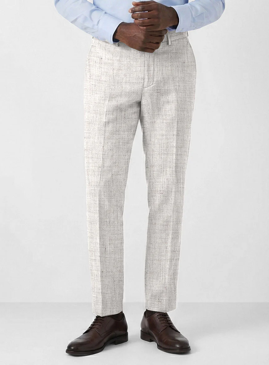 Solbiati Haze Beige Linen Pants