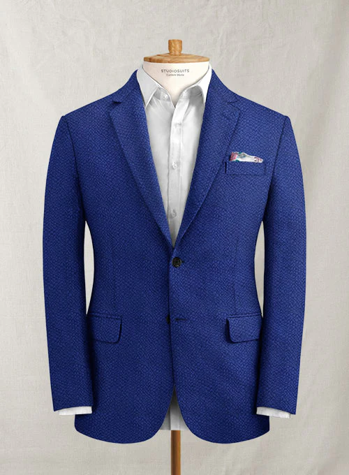 Solbiati Indigo Blue Seersucker Suit - Image 2