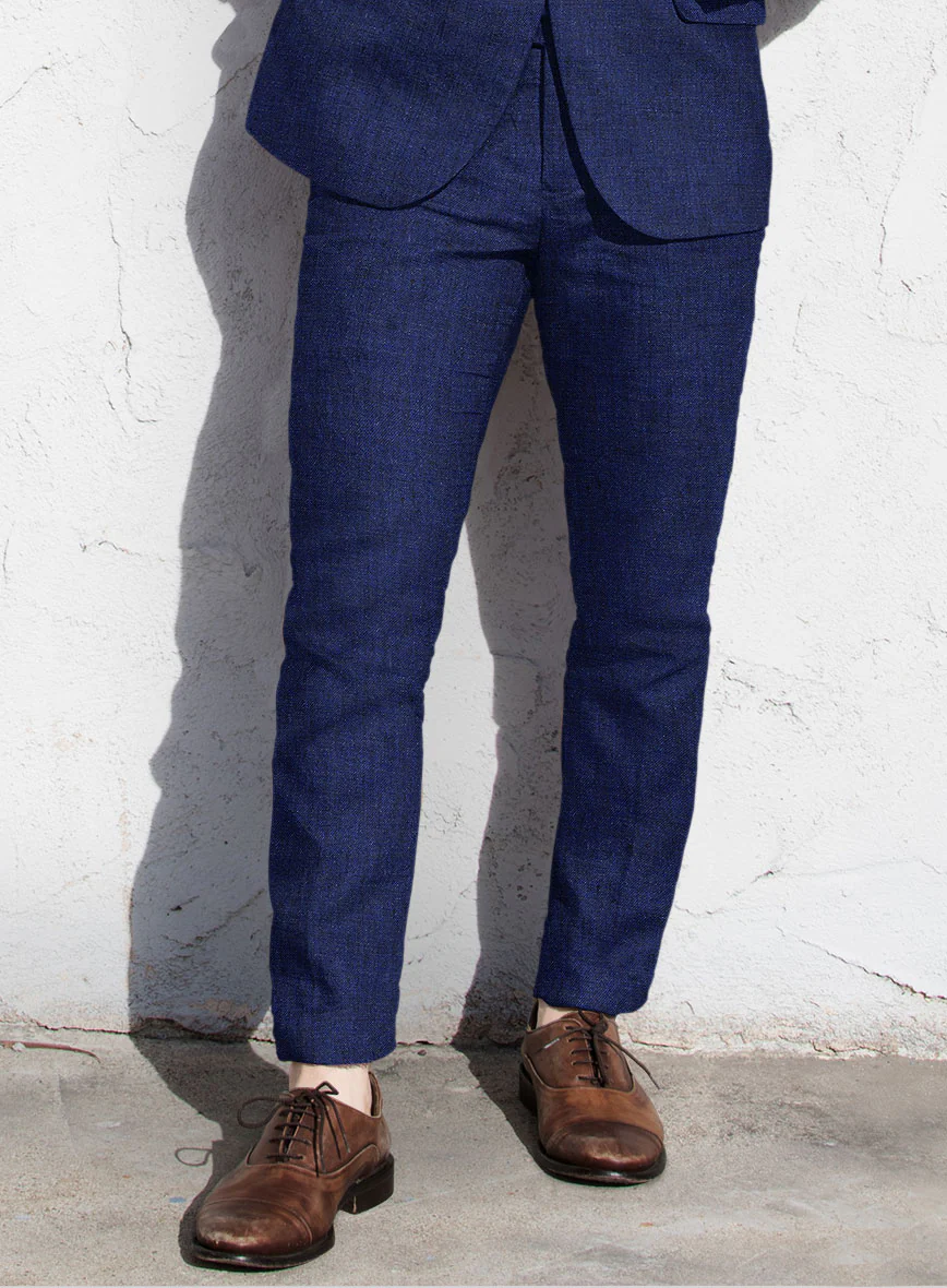 Solbiati Indigo Linen Pants - Image 2