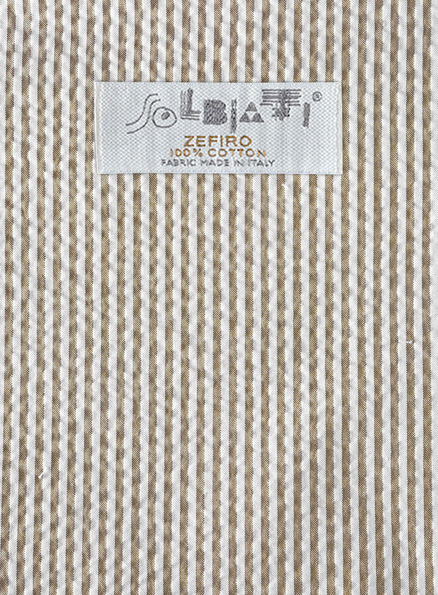 Solbiati Light Brown Seersucker Suit - Image 4