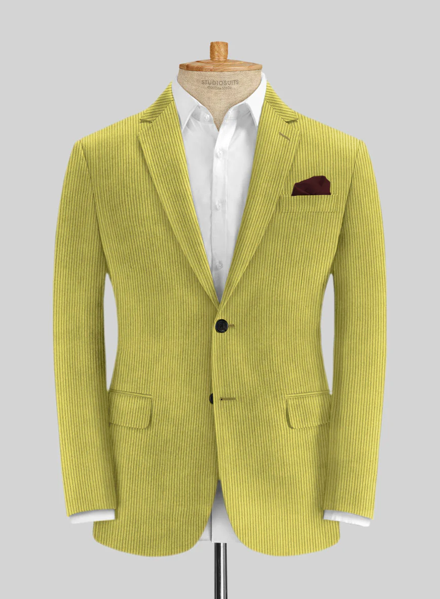 Solbiati Lime Green Corduroy Jacket