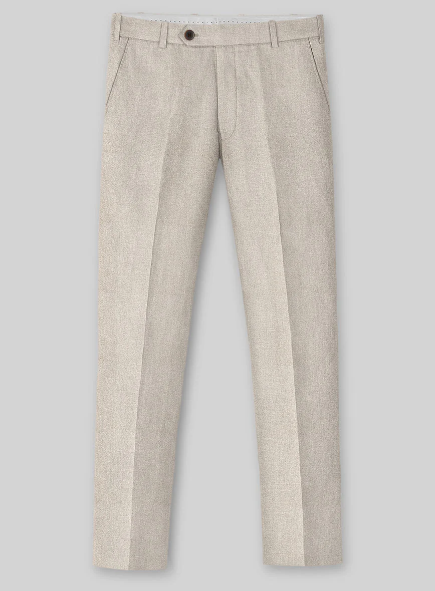 Solbiati Pericle Beige Linen Pants - Image 2