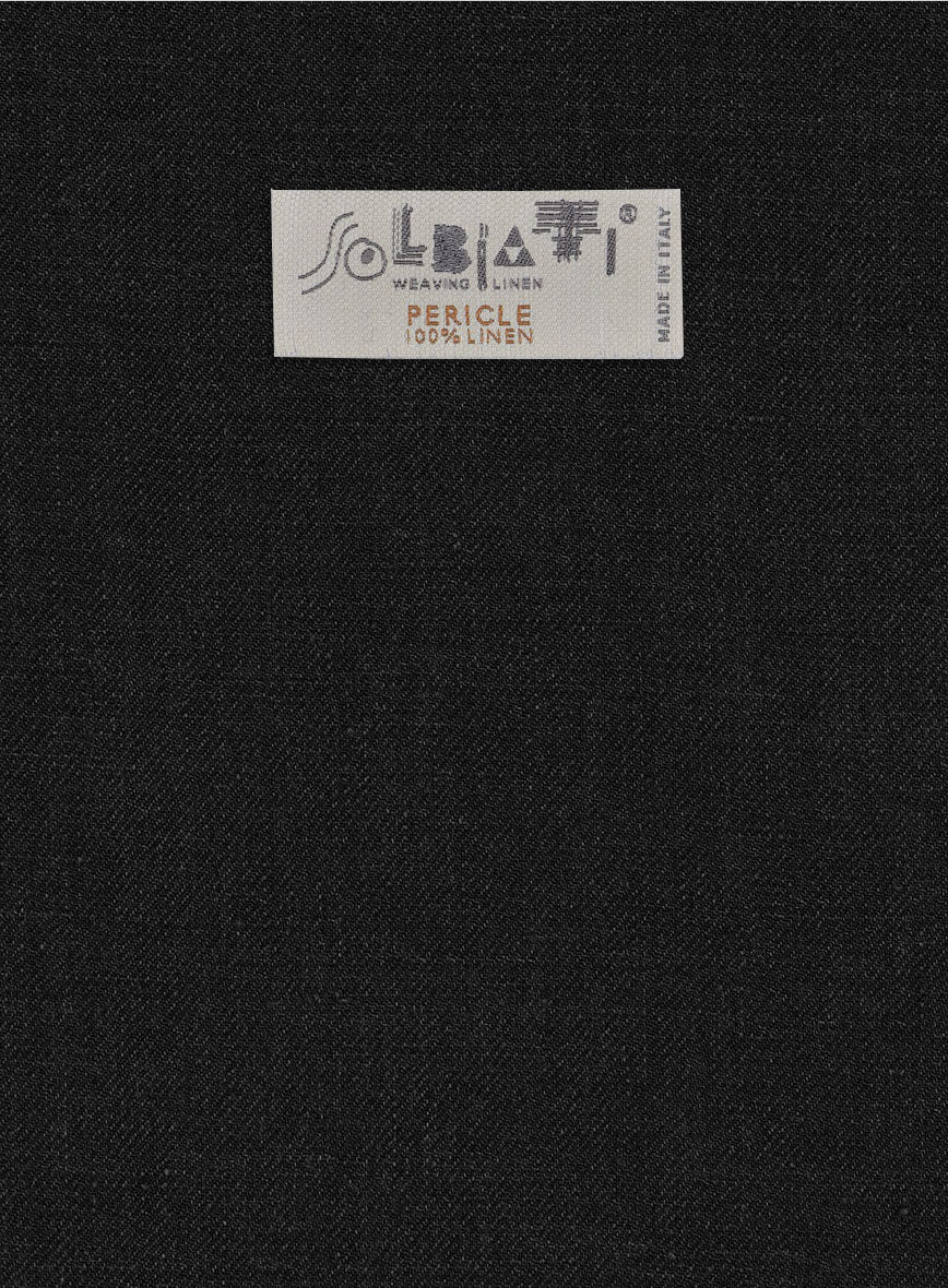 Solbiati Pericle Black Linen Suit - Image 8