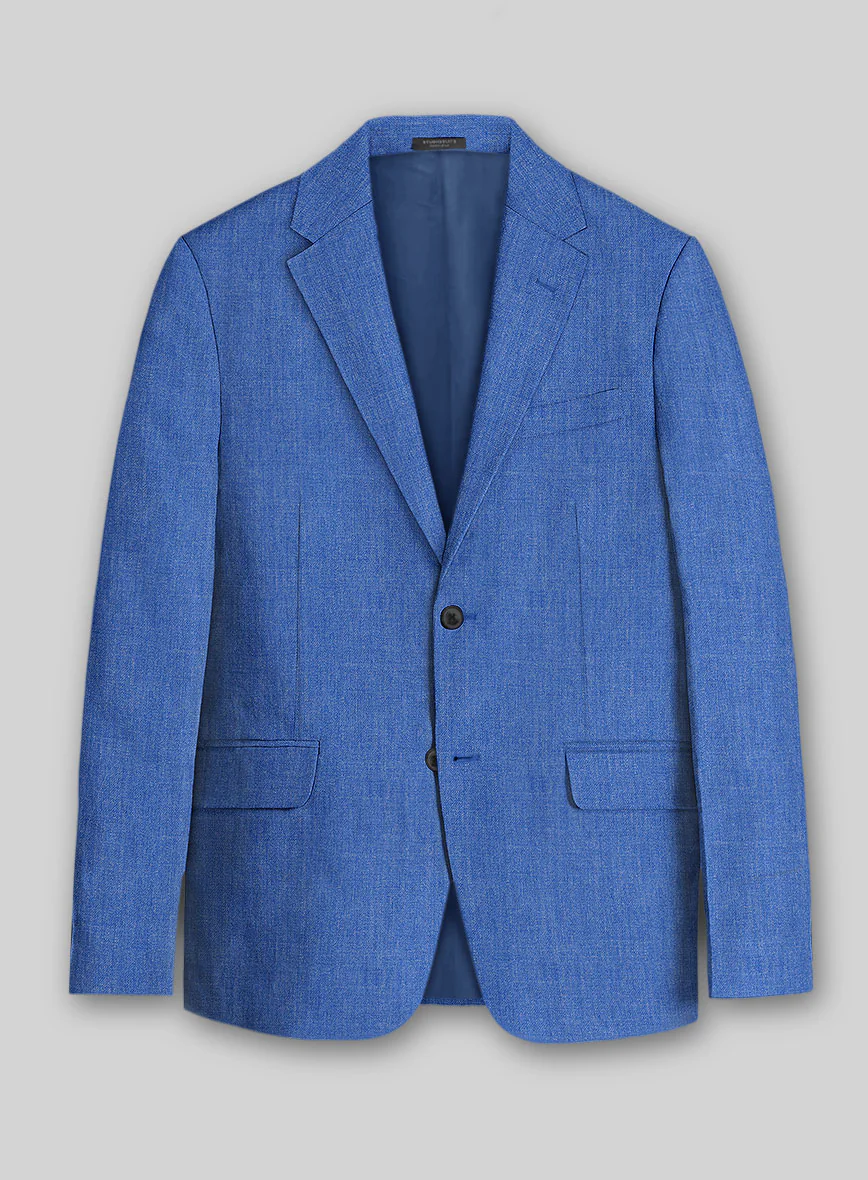 Solbiati Pericle Bright Blue Linen Jacket