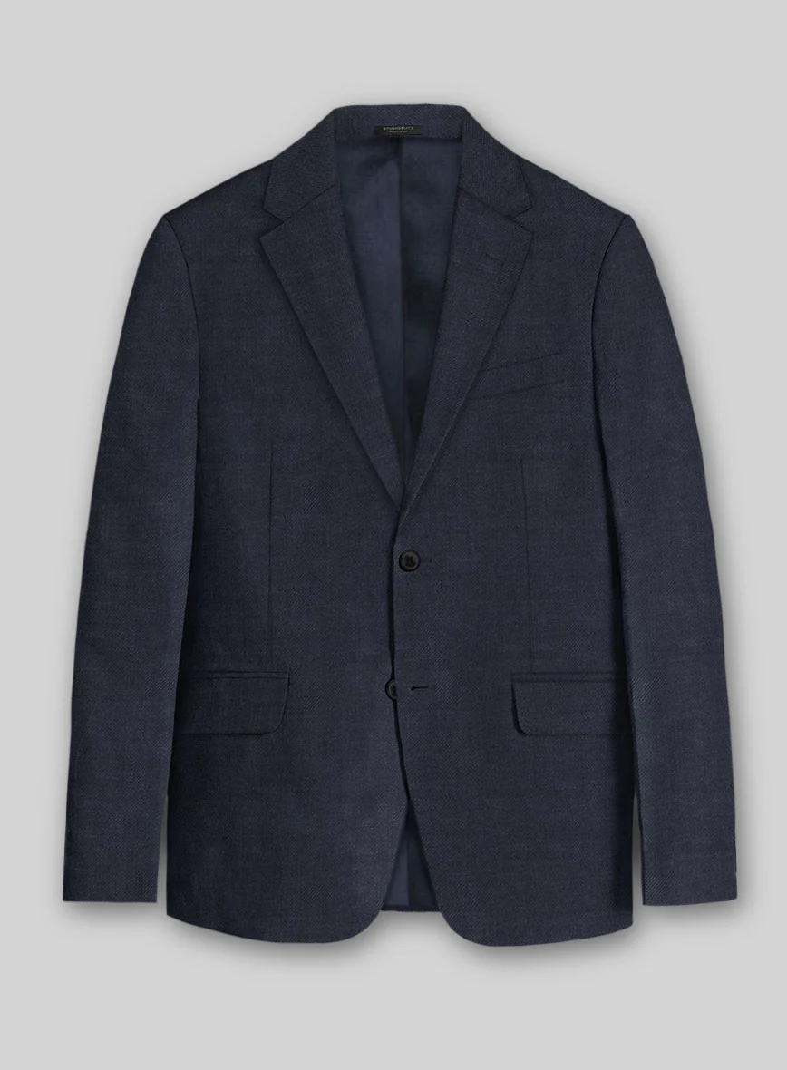 Solbiati Pericle Dark Blue Linen Jacket