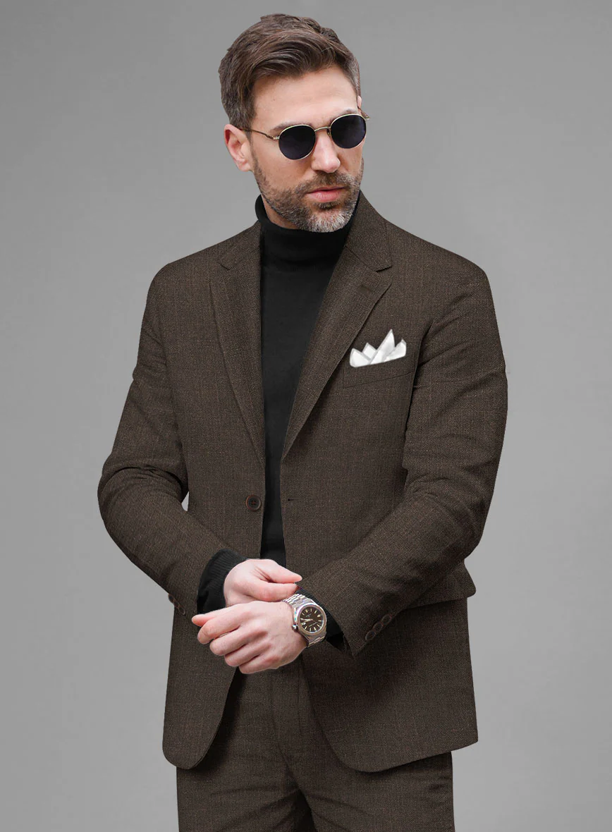 Solbiati Pericle Dark Brown Linen Jacket - Image 2