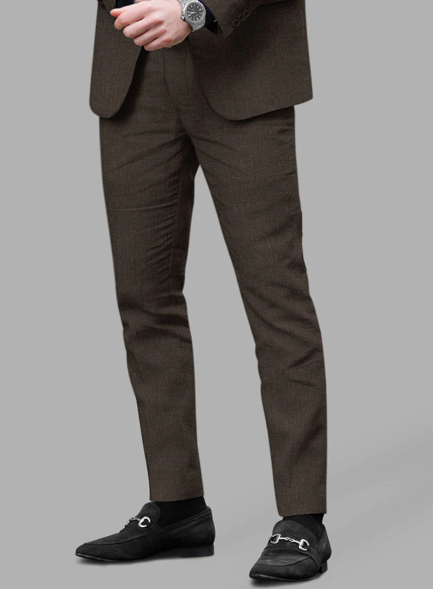 Solbiati Pericle Dark Brown Linen Pants - Image 2