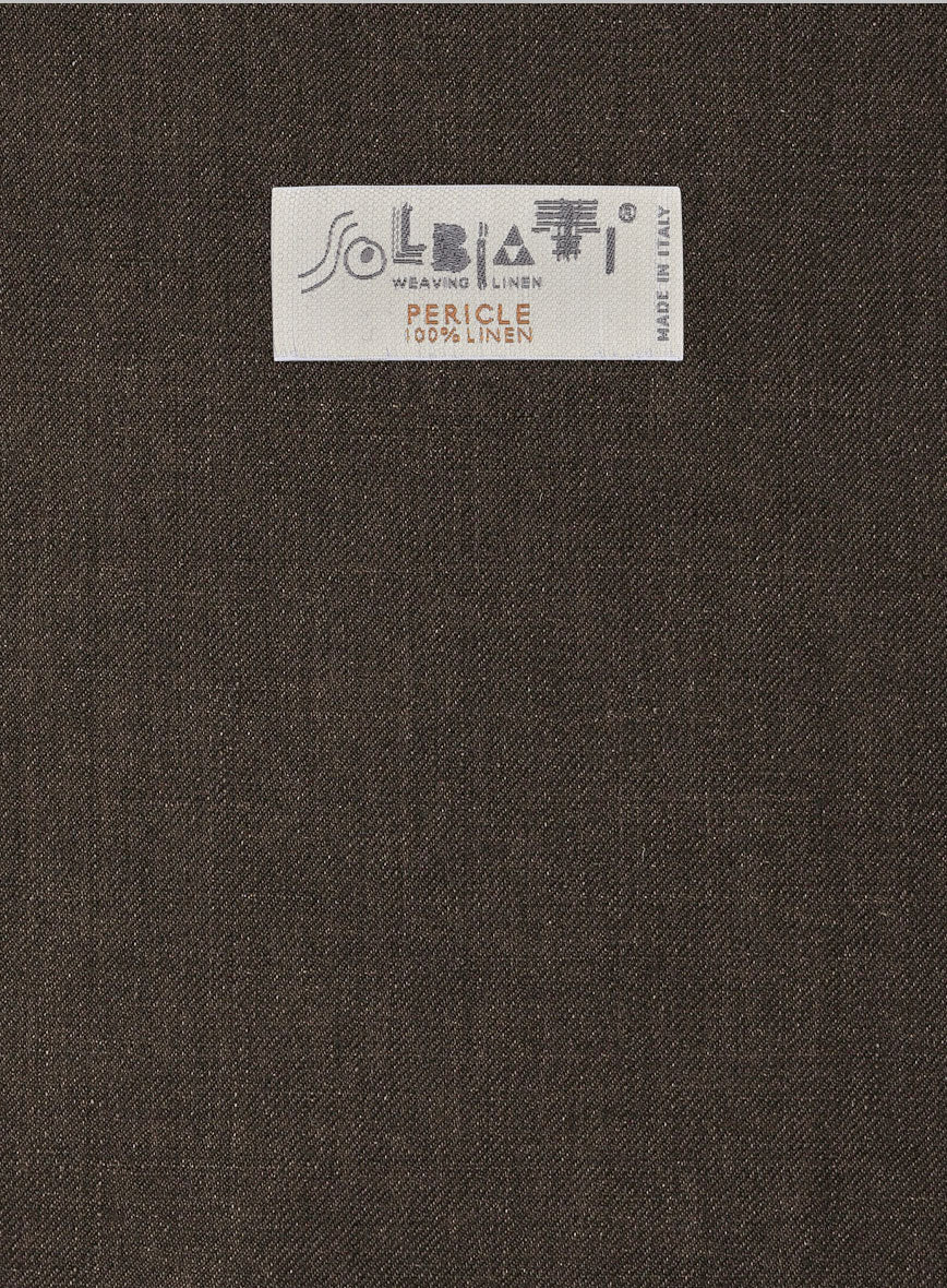 Solbiati Pericle Dark Brown Linen Suit - Image 7