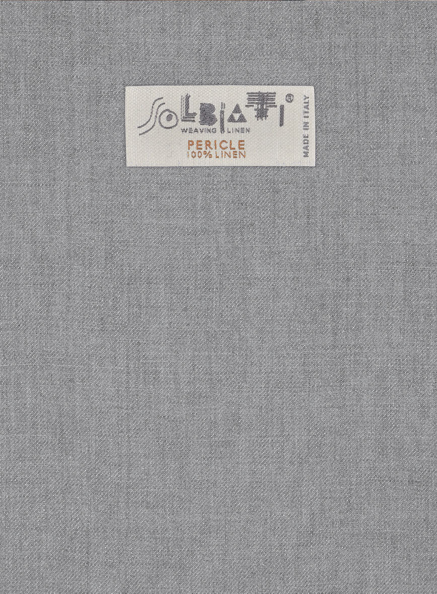 Solbiati Pericle Gray Linen Pants - Image 3