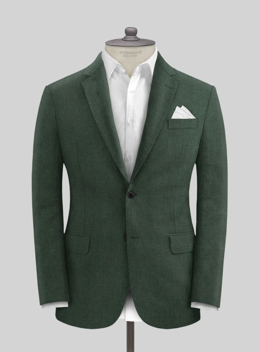 Solbiati Pericle Green Linen Jacket