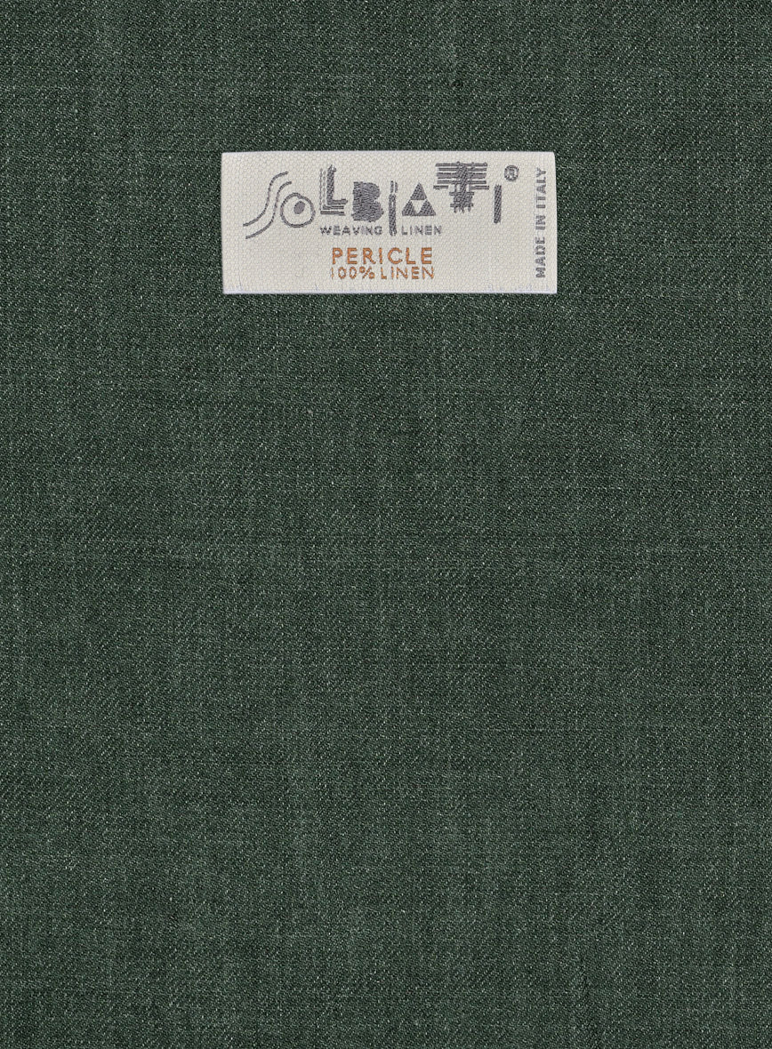 Solbiati Pericle Green Linen Pants - Image 3